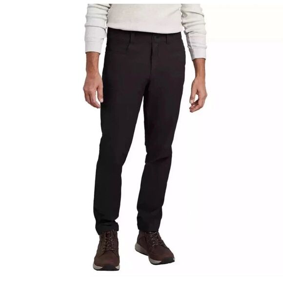 NWT KIRKLAND SIGNATURE Men’s Stretch Tech Pant 32x32 Black Zip Pockets Comfort - Picture 1 of 15